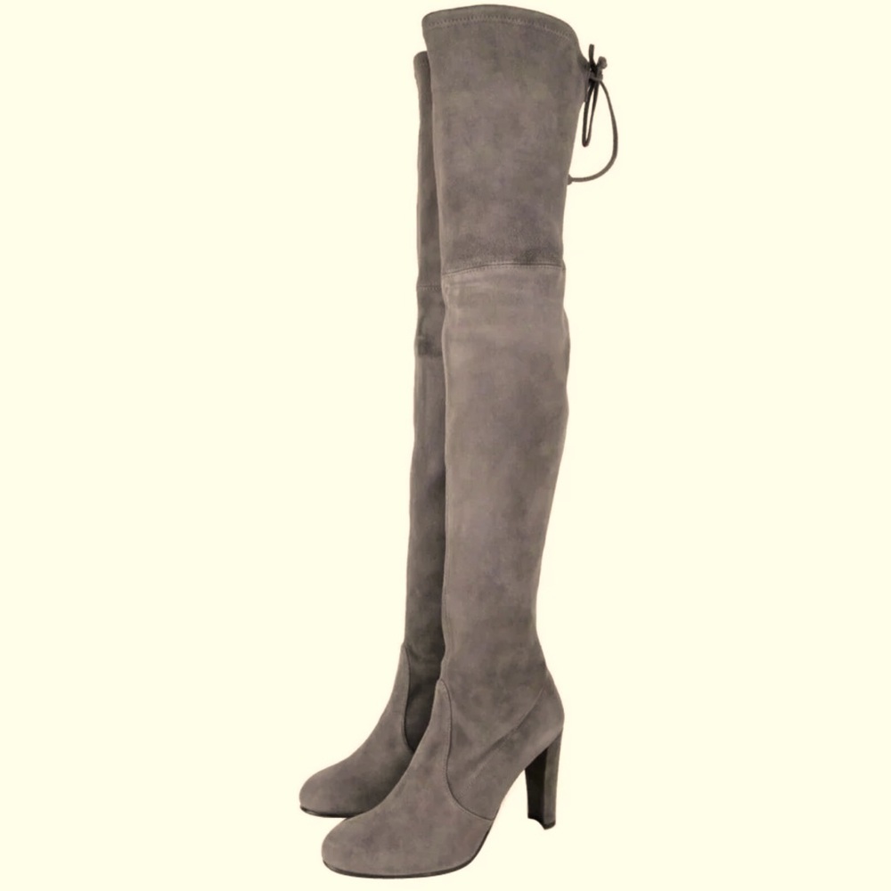 Stuart Weitzman Gray Suede over the knee Boots